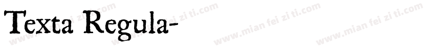 Texta Regula字体转换